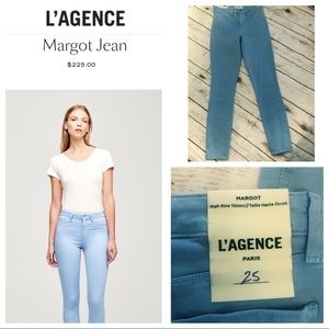 L’AGENCE Margot HighRise Blue Skinny Jeans Size 25